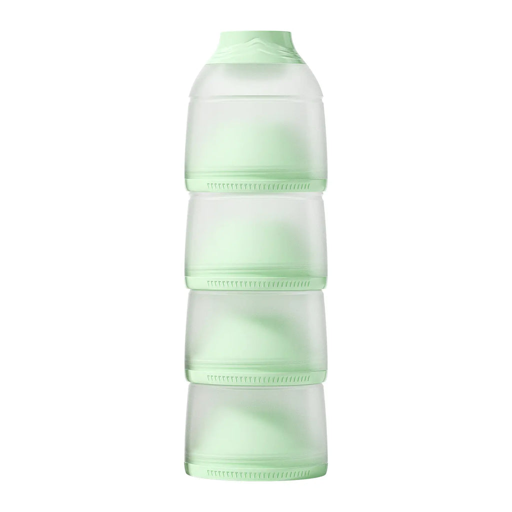 Oberni 4-Layer Stackable Formula Dispenser - Compact, Leakproof, BPA-Free Baby Travel Organizer